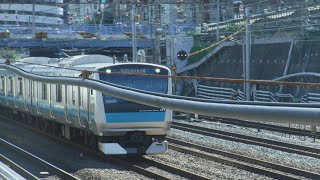 上野東京ライン普通前橋行きE231系1882Eと京浜東北線各駅停車南浦和行きE233系1432B182、京急線89SH快特高砂行き1000形152が走行！【神奈川駅】