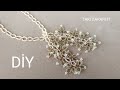 Bağlamalı uzun kolye yapımı /Long necklace DIY Beaded tutorial|How to make|necklace|seed beads