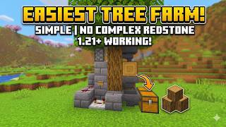 The Easiest Tree Farm In Minecraft ( java &amp; bedrock ) 1.21+