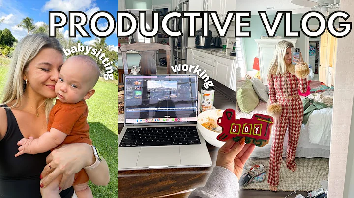 Productive Day Vlog: Babysitting, Live Show, Editi...