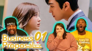 FELL IN LOVE WITH THIS SHOW! 사내맞선 Business Proposal Episode 1 Reaction