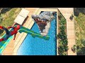 GTA 5 Water Slides Ragdolls | Spider-Man ep.105 (Euphoria physics)