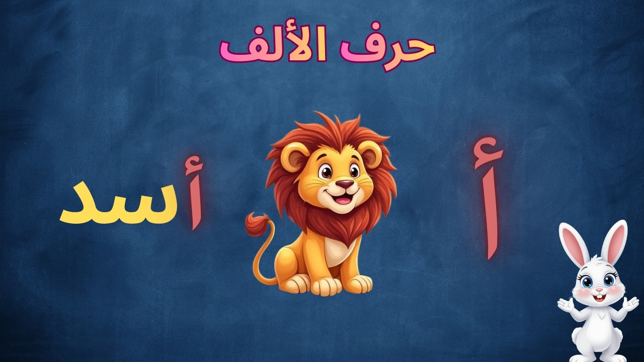 ​🦁حرف الألف 🌈|🐇 تعليم الحروف العربية للأطفال 🧒| الحروف مع الصور  ✨
