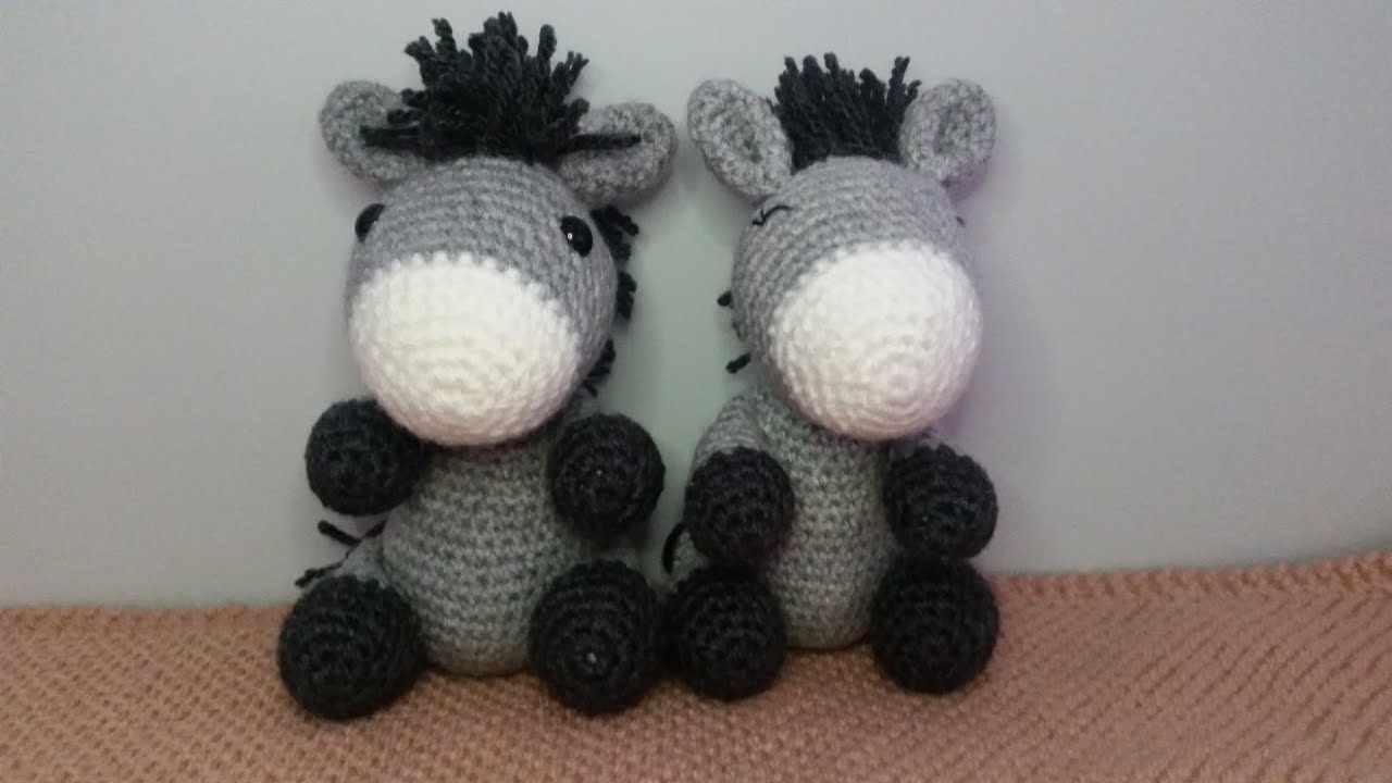 Tuto âne amigurumi - YouTube
