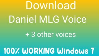 How to download TTS Voice in Windows 7