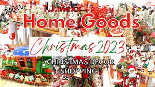 CHRISTMAS 2023 AT HOMEGOODS! | TJMAXX\HOMEGOODS 2023 CHRISTMAS DECOR SHOPPING| Christmas Decor