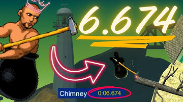 Chimney (no skip) in 6.674s *Getting Over It*