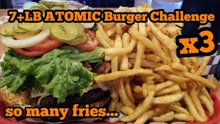 7lb BURGER CHALLENGE MADNESS x3 |Atomic Omelette | Texas tour | Molly Schuyler |Snacks Puhl