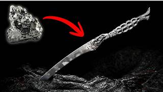 Forging an INSANE Meteorite Knife (4 Billion Years Old)