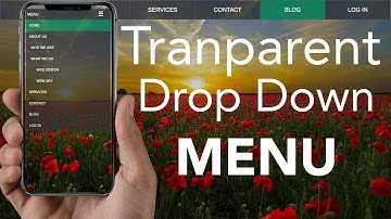 Transparent Drop Down Menu Tutorial with HTML & CSS