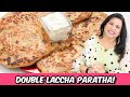 Double laccha paratha inside  outside lachedar gurantee recipe in urdu hindi  rkk