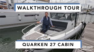 Quarken 27 Cabin  Walkthrough Tour  Awesome Space and Style  Similar Style to Axopar