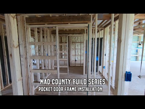 Installing a Pocket Door Frame Over Concrete & Wood