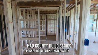 Installing a Pocket Door Frame Over Concrete & Wood