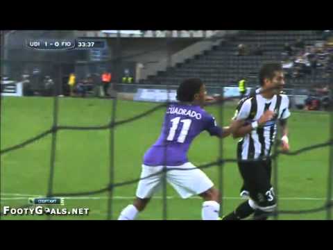 Udinese vs Fiorentina 1-0 - Thomas Heurtaux Amazing Goal - Serie A - 24/11/2013