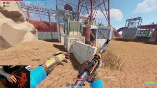 rust 1v1 with friend...with hand cam