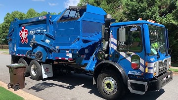 Brand New Republic Services Mack MRU Heil Python Automated Garbage Truck