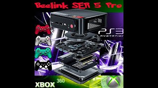 Beelink Ryzen 5 mini PC with 4 PS3 controllers