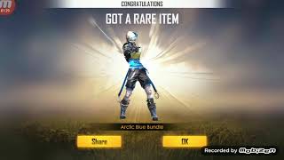 FREE FIRE : ARCTIC BLUE BUNDLE IN FREE FIRE BATTLEGROUND !! screenshot 3