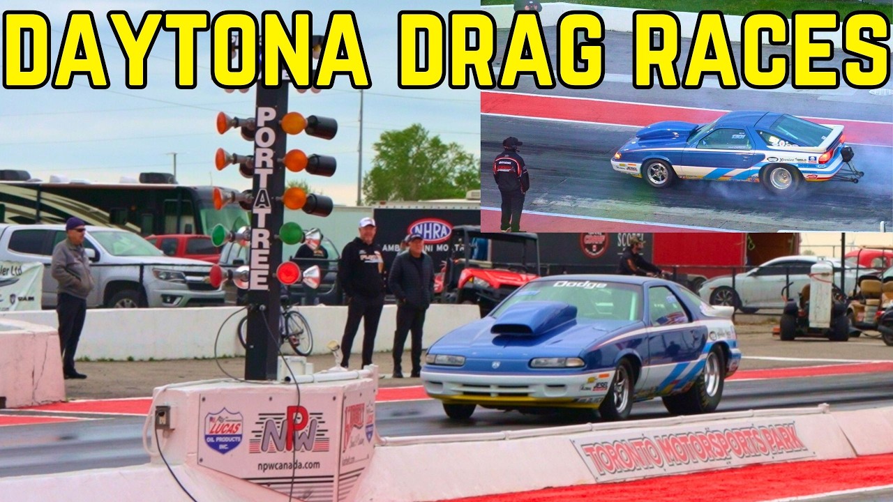 dodge daytona drag races - YouTube