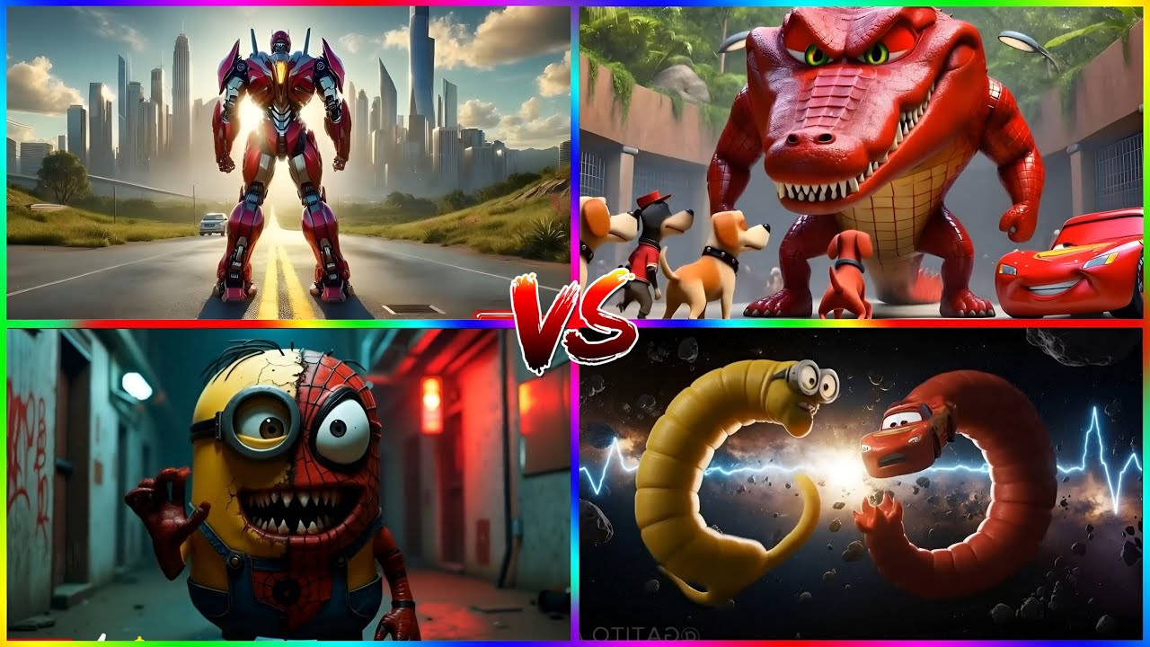 Giant Robot VS Mega Crocodile | Epic Battle✨🎵 CoffinDance Song 