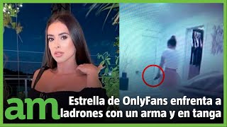 La MODELO enfrentó a los LADRONES con su propia ARMA
