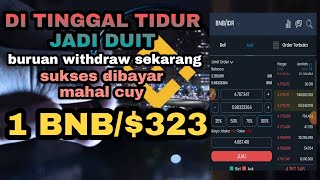 DIBAYAR MAHAL 1 BNB APLIKASI PENGHASIL UANG BITCOIN TERCEPAT screenshot 5