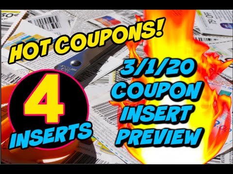 3/1/20 COUPON INSERT PREVIEW | 4 INSERTS | LOTS OF COUPONS!