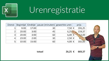 Urenregistratie met Excel