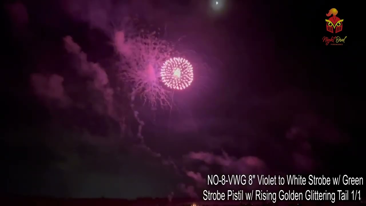 8 Inch Violet White To Green