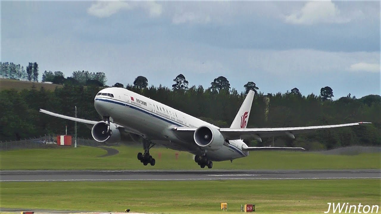 RARE Air China Boeing 777 Landing Takeoff At Edinburgh Airport 2020 rare-air-china-boeing-777-landing-takeoff-at-edinburgh-airport-2020