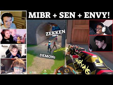 MIBR Zekken, SEN Johnqt, ENVY Demon1 & ENVY Rossy Faced QOR Notexxed & Twitch haeyoday in Ranked