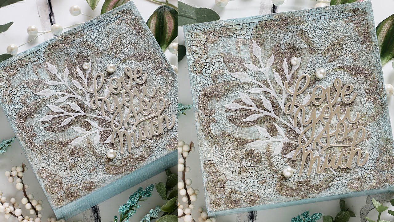 Try it OUT! NEW Technique with Brutus Monroe Glitter Glaze: Mixed Media with Shari