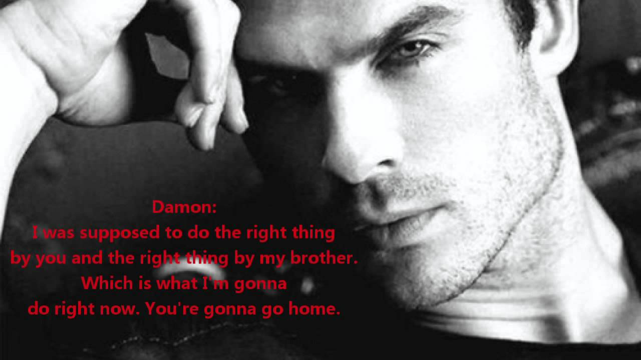 The Vampire Diaries: Damon and Elena Quotes - YouTube