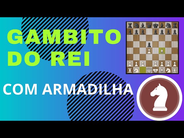 GAMBITO DO REI ACEITO - ARMADILHA #Xadrez #Gambito #Chess #Ajedrez 