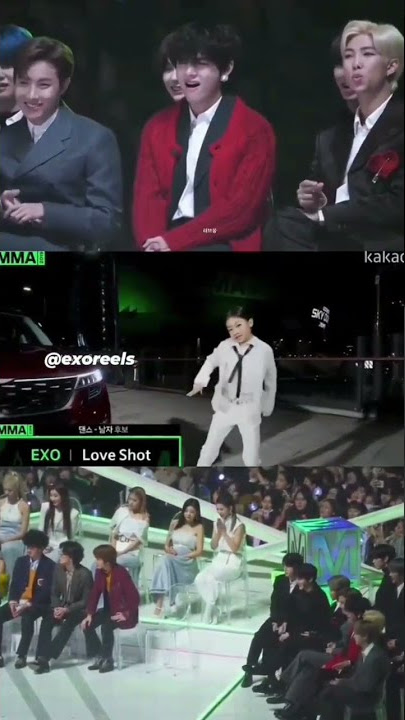 IDOLS reaction|little girl dancing|love shot|EXO