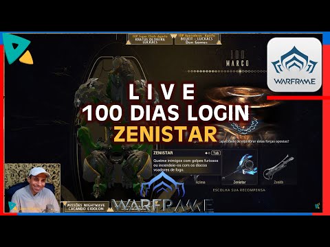 L I V E - Finalizando as missões da NighWave e Caçando Eidolons 100 dias de login recebendo Zenistar