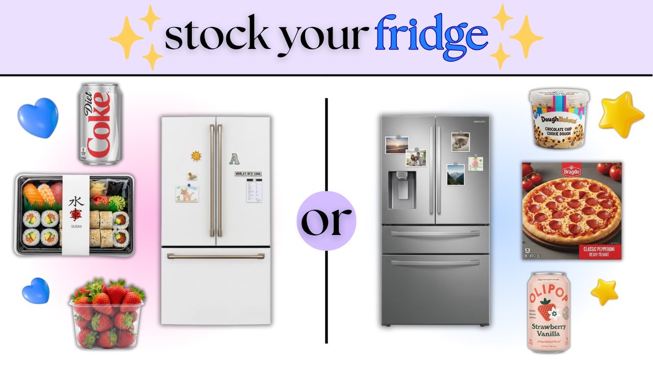 Build Your Perfect Fridge: What Would You Choose? 🥗