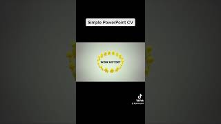 Simple PowerPoint CV