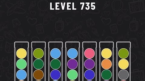 Ball Sort Puzzle Level 735 #ballsortpuzzle #ballsortpuzzlegameplay #puzzlegame #mobilegames