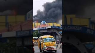 Breaking: Fire engulfs Justrite Supermarket in Egbeda, Lagos