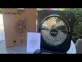 AMACOOL Table Fan, 12 inch Box Fan with 3 Adjustable Speeds & 8HRS Timer Review