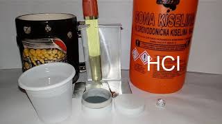 Exploading hydrogen soap bubbles.