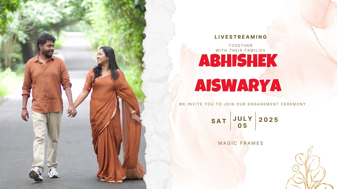 ABHISHEK - AISWARYA || ENGAGEMENT CEREMONY ||