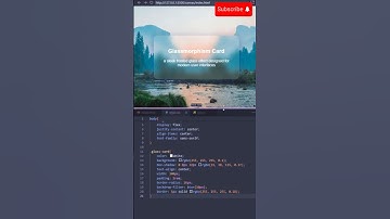 🔥Create a Stunning Glassmorphism Card with Just HTML & CSS🔥