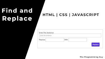 Find and replace the charecters in string using RegEx HTML | CSS | JAVASCRIPT | REGEX