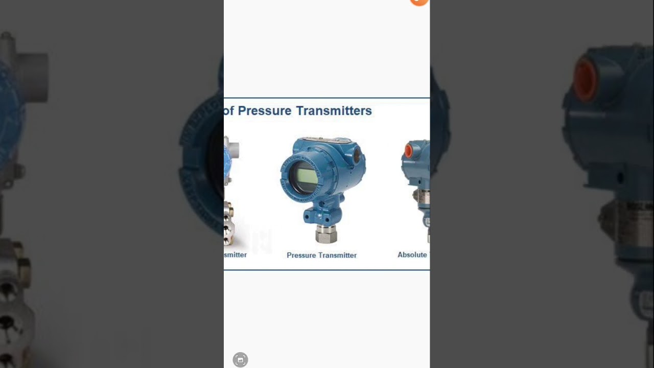 Pressure transmitter pressure measuring instruments 