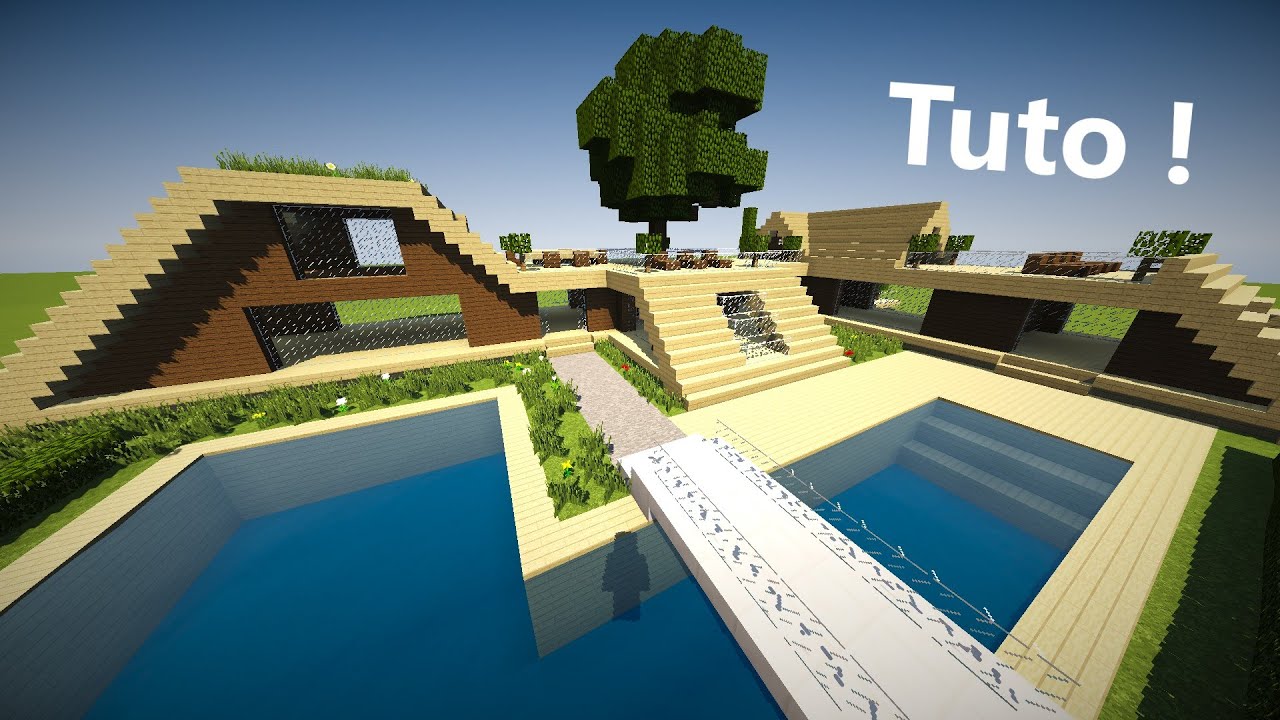 Comment Faire Une Maison De Luxe En Bois Sur Minecraft