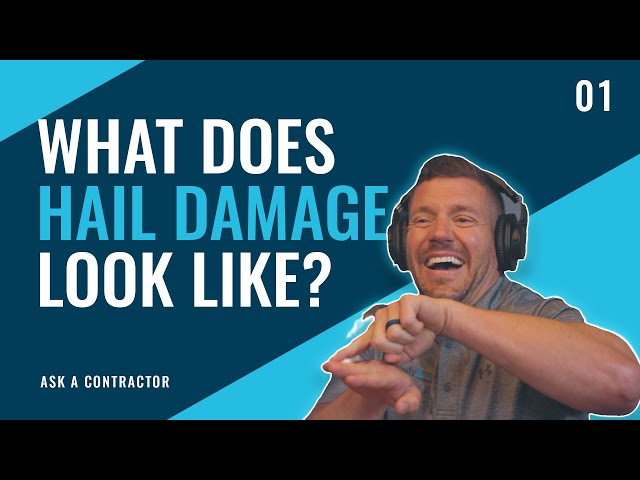 What Does Hail Damage Look Like? | Indy Roof Company