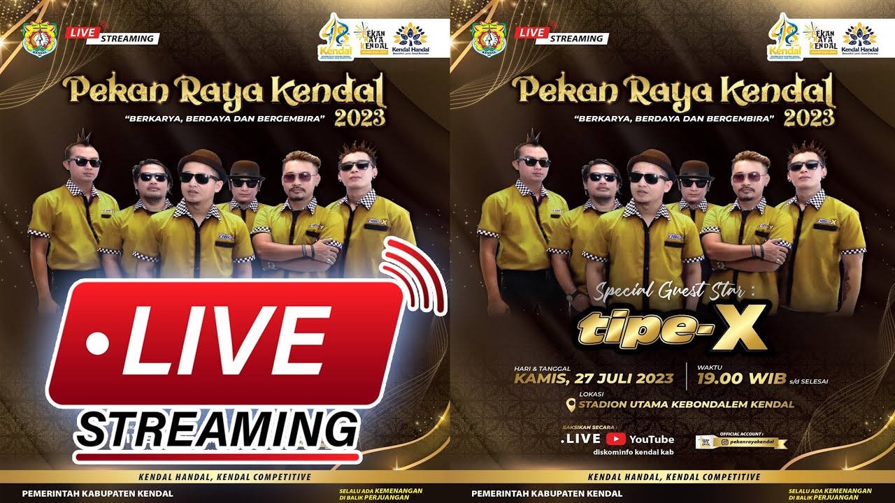 🍎LIVE🍊 TIPE-X PEKAN RAYA KENDAL 2023 - YouTube